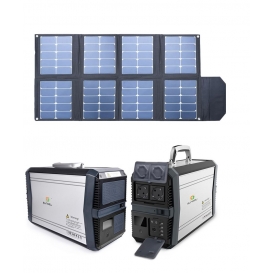 More about Mobile Stromversorgung Energiespeicher 1000W mit faltbarem PV Panel