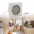 VINGO Badlüfter  Einbauventilatoren 100 mm Wandluefter Ventilator Luefter fuer Bad WC Kueche Wandventilator Badezimmer Wand Nied