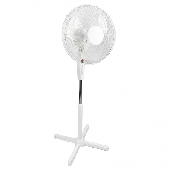 Standventilator Ø40cm Ventilator Klimagerät Oszillierend Luftkühler mit Nachtlicht weiß