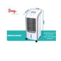 Jung Tv06 Ventilator mit Raumluftbefeuchter + Fernbedienung, 2in1 Lüfter ENERGIESPAREND, Standventilator, Luftfilter + Timer 7,5