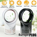 Mini Tragbarer Flügelloser Standventilatoren Lüfter Langlebige Sicherheit Blattloser Leichter Luftstrom Europe Plug, Schwarz