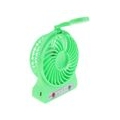 Tragbar Mini USB Ventilator Tischventilator mit LED Nachtleuchte für Schreibtisch Farbe Grün