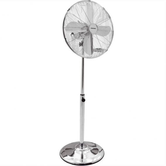 Syntrox Retro Chrom Standventilator mit Oszillation