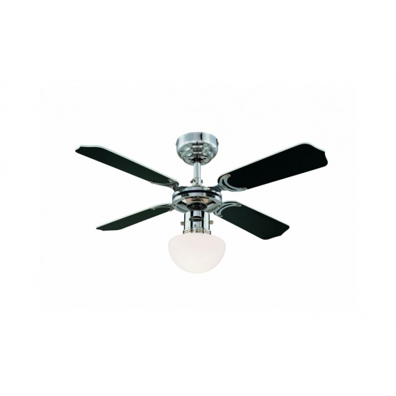 Deckenventilator Portland Ambiance Chrom mit Licht