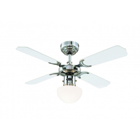 Deckenventilator Portland Ambiance Chrom mit Licht