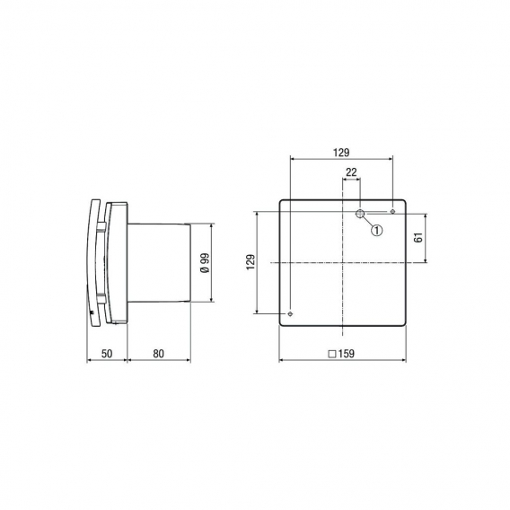 Maico 0084.0220 Kleinraumventilator AKE 100