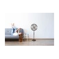 SUNTEC Ventilator Leise, Timer | Standventilator CoolBreeze 4000 | 40 cm Durchmesser | Stand Fan Windmaschine Metall Chrom | für