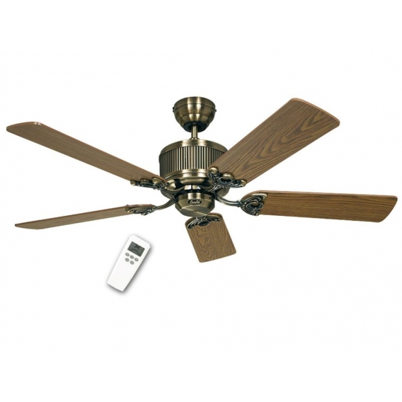 Energiespar Deckenventilator Eco Elements Messing antik, [Durchmesser]:132 cm