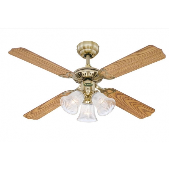 Deckenventilator Princess Trio Messing antik 105 cm