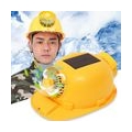 Solarventilator Und Beleuchtungsschutzhelm 8000 MAh Eingebauter Akku