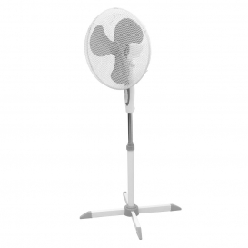 More about ECD Germany Standventilator 45W Ø40cm Weiß-Grau - leise, 3 Geschwindigkeitsstufen Standfuß höhenverstellbar 102-120cm - 90° Oszi