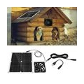 12W Solarpanel Abluftventilator Outdoor Mini Ventilator für Gewächshaus USB Solarpanel