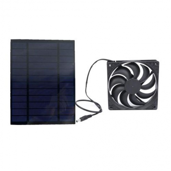 Solarbetriebener Plattenventilator, solarbetriebene Abluftventilatoren für den Außenbereich für Baumhäuser, Yachten