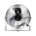 STIER Ventilator, 145 W, Bodenventilator in Metall-Optik, Durchmesser 50 cm, 3 Ventilationsstufen Geschwindigkeitsstufen, für In