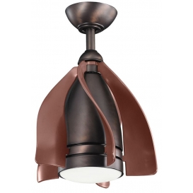 More about Casa Padrino Designer Deckenventilator mit LED Beleuchtung und Fernbedienung Bronze / Braun Ø 38 cm - Luxus Qualität