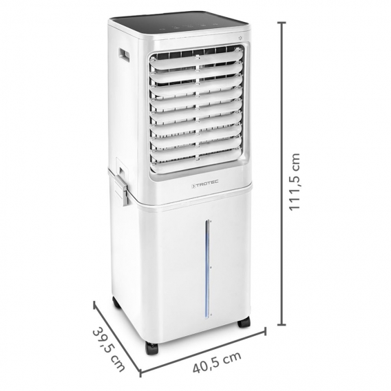 TROTEC Aircooler, Luftkühler, Luftbefeuchter PAE 81 mit 4 Gebläsestufen 4-in-1-Luftkühler Kühlen Erfrischen Reinigen Befeuchten