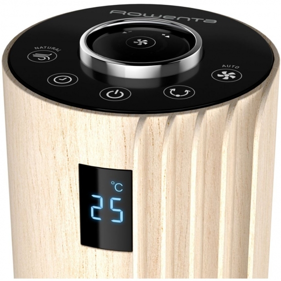 Rowenta Urban Cool VU6770 - Turmventilator - schwarz/holz