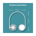 USB Portable Fan Freisprecheinrichtung Halsaufhaengeluefter 3-fach verstellbarer wiederaufladbarer Mini-Nackenventilator