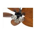 52" Fan Deckenventilator 3 Lampenfassung Leiser 3-Gang-Zugschalter Fernbedienung Deckenleuchte mit Licht 5 Wendeblatt Kronleucht