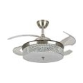 42" Deckenventilator Mit Beleuchtung und Fernbedienung LED Kronleuchter Fan Deckenlampe Kreative Moderne Deckenleuchte