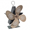 Xmas hitze betriebene kamin ofen ventilator eco friendly selbst betriebene Farbe Bronze_B