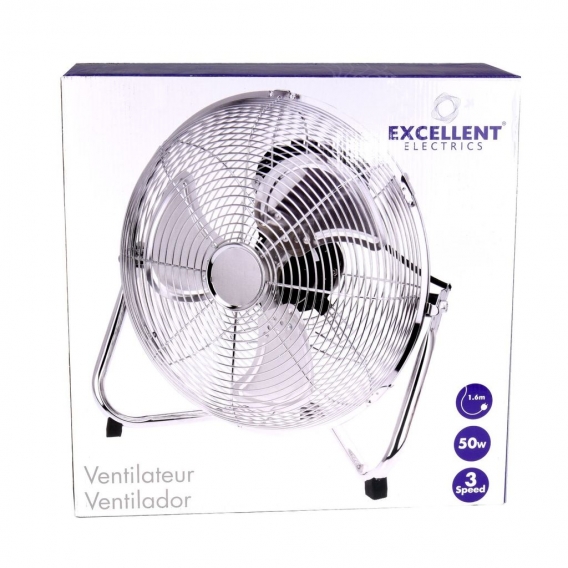 EXCELLENT ELECTRICS Bodenventilator / Windmaschine, Ø 30 cm, 50 Watt, 3 Stufen