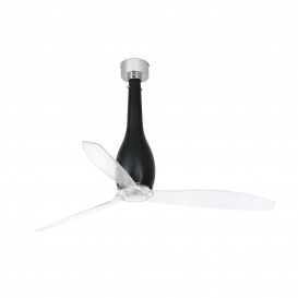 More about Faro Eterfan Ø128 cms Schwarz Mate Blades Transparent