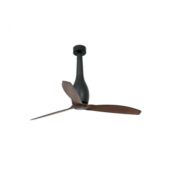 Faro Eterfan Ø128 cms Schwarz Mate Blades Wood