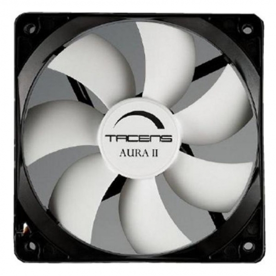 Tacens Aura II 8cm, Ventilator, 8 cm, 10 dB, Schwarz, Weiß