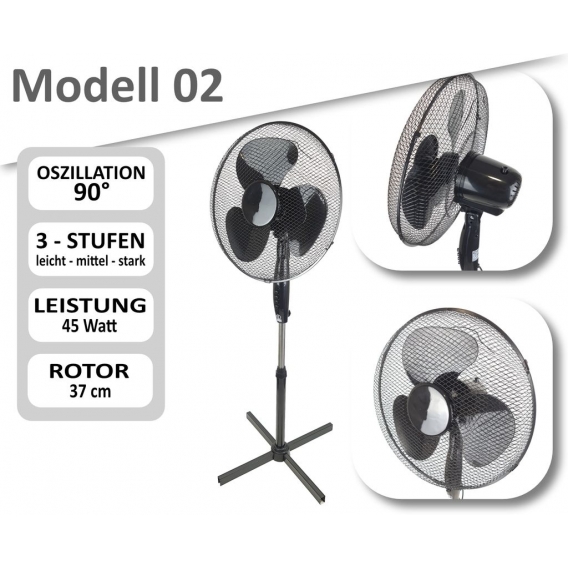 Standventilator Säulenventilator Ventilator Tischventilator Turmventilator Windmaschine Lüfter Modell 02