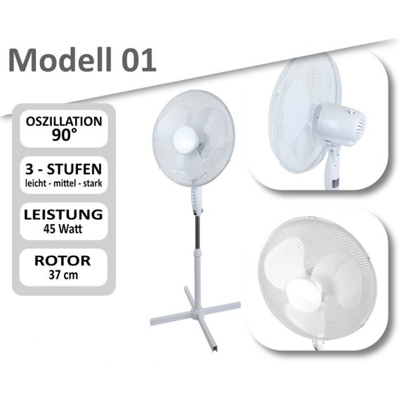 Standventilator Säulenventilator Ventilator Tischventilator Turmventilator Windmaschine Lüfter Modell 01