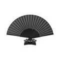 AcserGery Chinesischer Stil Schwarz Vintage Hand Fan Falten Fans Tanz Hochzeit Party Favor