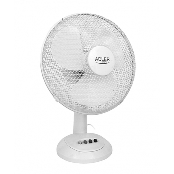 Tischventilator 30 cm 35 W, Plastic weiss