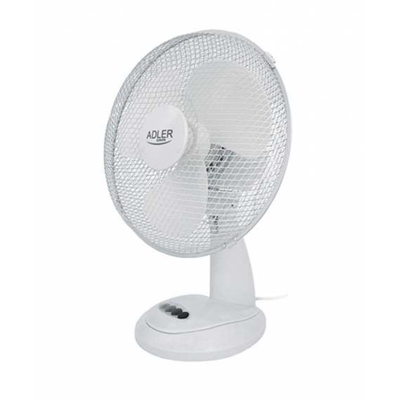 Tischventilator 30 cm 35 W, Plastic weiss