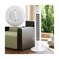 2er Set Tower Ventilator, weiss, Höhe 81 cm