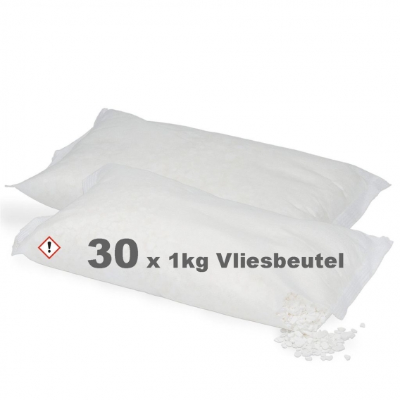 30 x 1kg Luftentfeuchter Granulat im Vliesbeutel  Entfeuchter 1 Raumentfeuchter 1000g