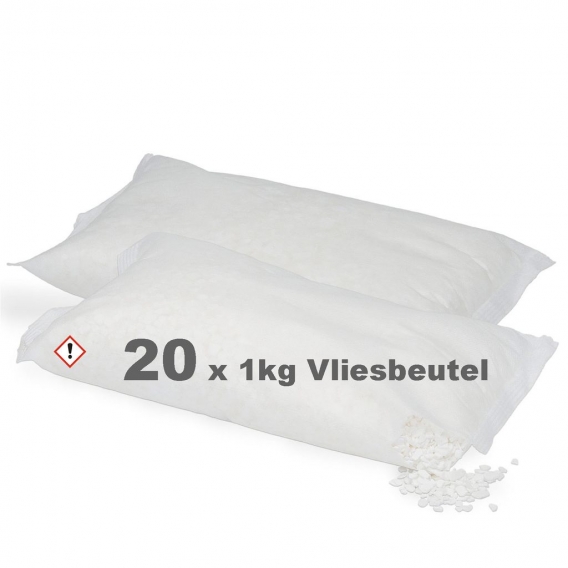 20 x 1kg Luftentfeuchter Granulat im Vliesbeutel Entfeuchter 1 Raumentfeuchter 1000g