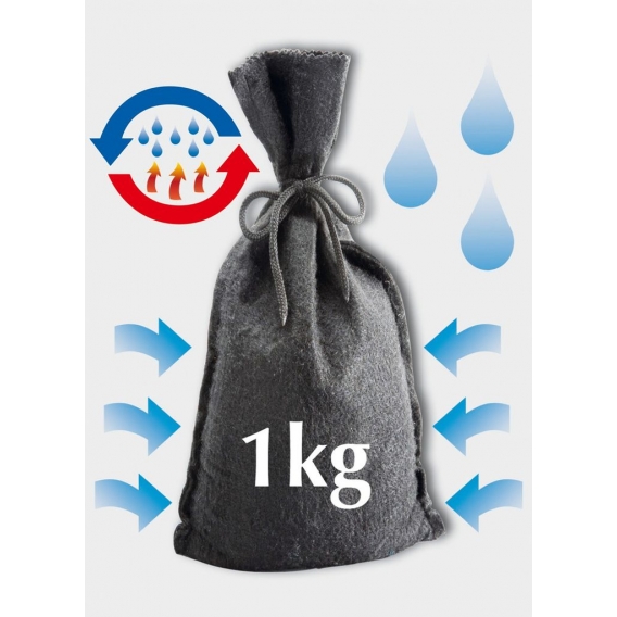 Raumentfeuchter-Sack Grau 1 kg