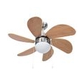 Duolm Deckenventilator mit Lampe 76 cm Hellbraun