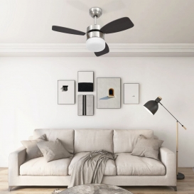 More about [ BEST SELLER ] Deckenventilator mit Lampe und Fernbedienung 76 cm Dunkelbraun TOP-MARKT