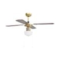 [ BEST SELLER ] Deckenventilator mit Lampe 106 cm Braun TOP-MARKT