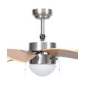 [ BEST SELLER ] Deckenventilator mit Lampe 76 cm Hellbraun TOP-MARKT