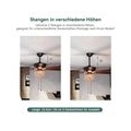 Antik Deckenventilator Zugschalter Kristall Fan Wohnzimmer Vintage Ohne Licht 132cm(52 Inch)