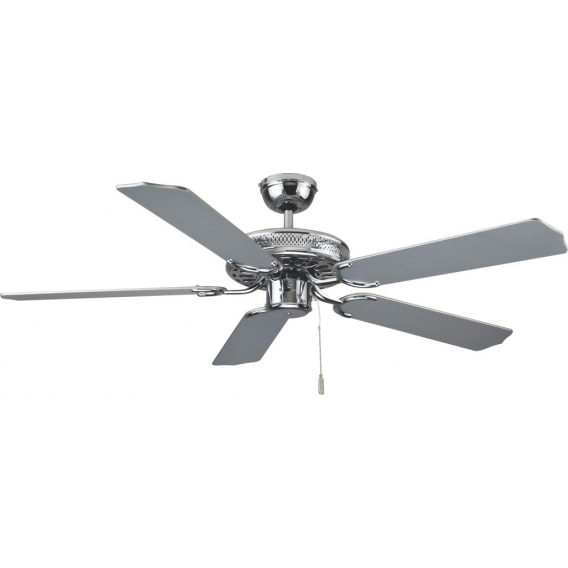 Deckenventilator Super Star Chrom 132 cm mit Zugschnur