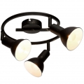 LED Rondell Deckenlampe Spots verstellbar schwarz-gold NAMUS