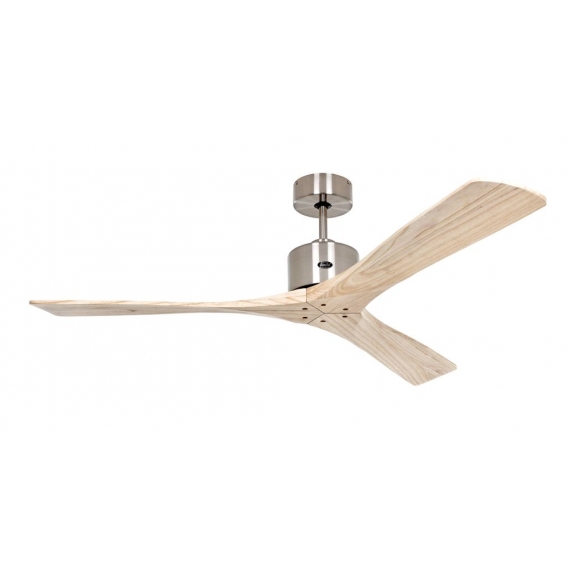 Deckenventilator Macau 132 cm Chrom / Holz Natur