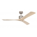 Deckenventilator Macau 132 cm Chrom / Holz Natur