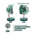 AcserGery 3-stufiger faltbarer Tischventilator, leiser Betrieb, oszillierend, ideal für Zuhause und Büro