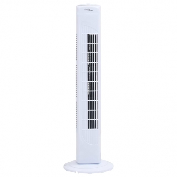 Home & Garden Turmventilator mit Timer Φ24x80 cm Weiß