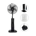 Home & Garden Sprühnebel-Standventilator mit Fernbedienung Schwarz